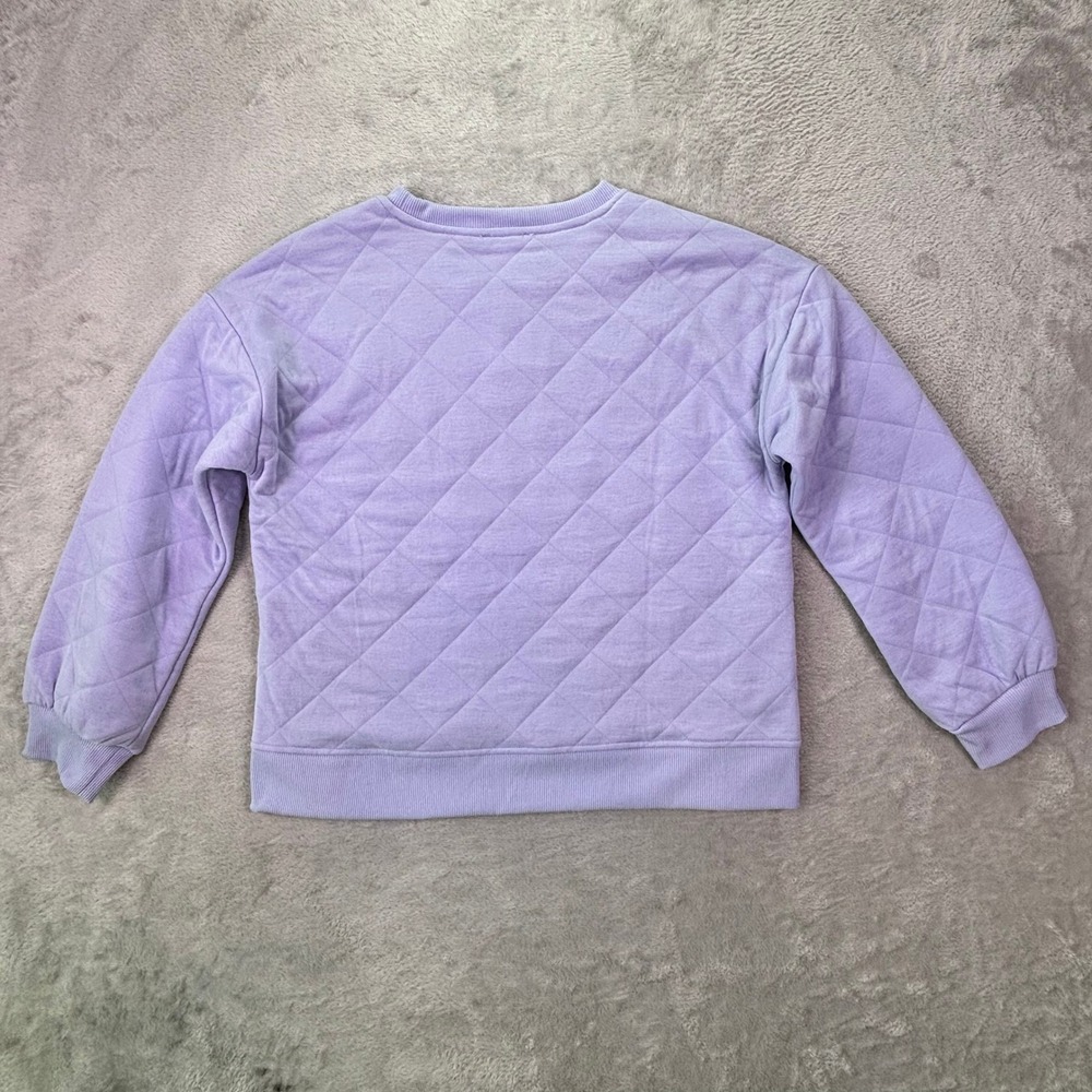 NWT Westbound Women Sweatshirt Size M Purple Quilted Snap Side Pullover Cozy - Picture 3 of 10